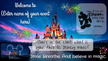 Preview of Disney Themed Virtual Student Engagement Games & Activities