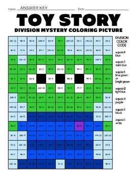 Disney Mystery Math - Coloring Squared