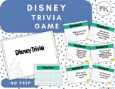 Disney Trivia Game Google Slides *NO PREP