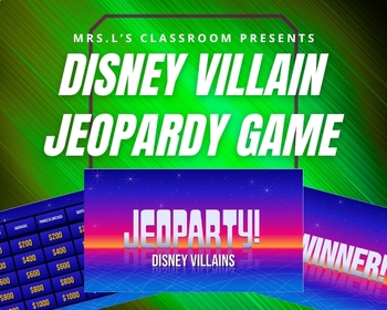 Preview of Disney Villain "Jeoparty" Trivia Game