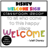 Disney Welcome Sign | Bulletin Board Display