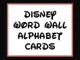 Disney Word Wall Alphabet Cards