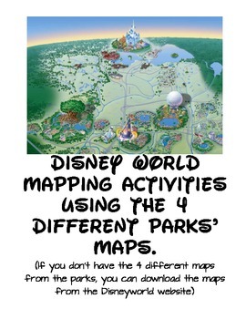 Preview of Disney World Mapping Activities