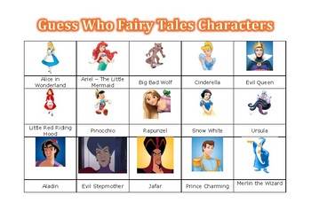 Disney characters guess who? by Miss Dolley's | TpT