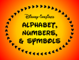 Disney-inspired Alphabet, Numbers, & Symbols FREEBIE