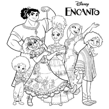 Disney Encanto French Adult Colouring Book French Color by Number