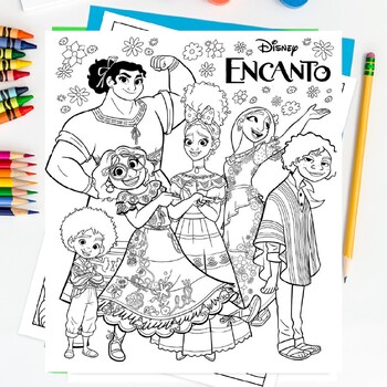 Disney Encanto Coloring Pages for kids