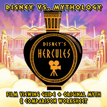 Preview of Disney's Hercules Viewing Guide + Original Myth and Comparison Worksheet