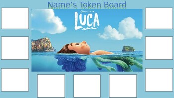 Preview of Disney's Luca Themed Token Board