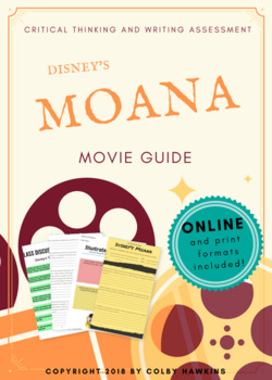 Preview of Disney's Moana (2016) Movie Guide + Activities + Sub Plan + Best Value