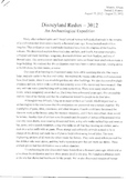 Disneyland Redux, 3013; Artifacts, Fossils, & Ruins