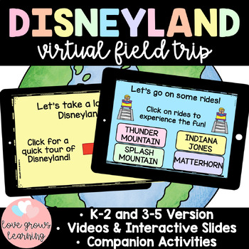 Preview of Disneyland Virtual Field Trip Disney - End of Year Class Party