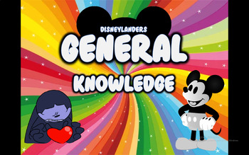 Preview of Disneylanders General Knowledge PowerPoint Quiz