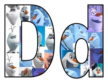 disneys frozen olaf letters by funtastic fonts for everyday and more