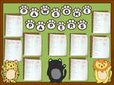 Student Work Bulletin Board-Cute Big Cats