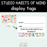 Display Tags for Elementary Art - Studio Habits of Mind