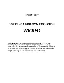 Preview of Dissecting A Broadway Production: "WICKED" (FULL LESSON)
