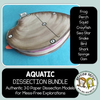 Preview of Dissection Models - Aquatic Animals Bundle