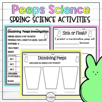 Preview of Peeps Spring Activities for Science and STEM | Dissolving Peeps