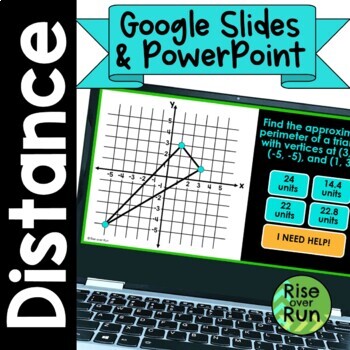Preview of Distance Between 2 Points Practice PowerPoint & Google Slides