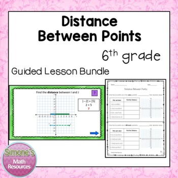 Preview of Distance Between Points Guided Lesson Bundle