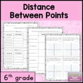 Distance Between Points Worksheets 6.NS.C.8