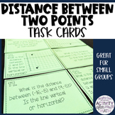 Distance Between Two Points Coordinate Plane Task Cards