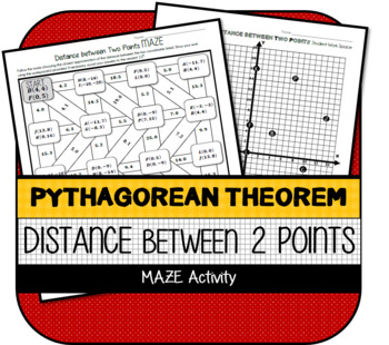 Preview of Distance Between Two Points MAZE Activity