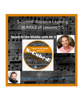 Preview of Distance Learning Bundle #1-Lessons 1-5 S-Cubed Sight Singing for Beginners
