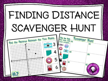Preview of Distance Formula Activity: Scavenger Hunt