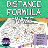 Distance Formula Activity- Printable & Digital Resource