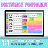 Distance Formula Digital Activity