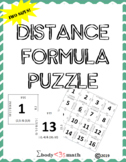 Distance Formula. Distance Between Two Points Practice Puzzle.