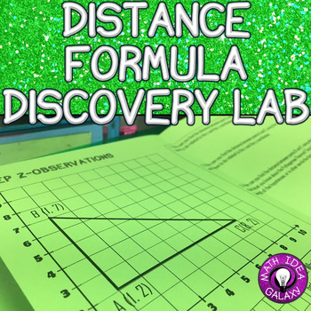 Preview of Distance Formula Lesson (Discovery Lab)
