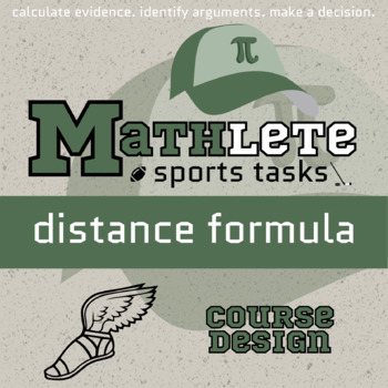 Preview of Distance Formula Printable & Digital Activity - Cross Country Mathlete