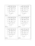 Pythagorean Theorem - Distance Formula Template