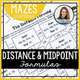 Distance Formula and Midpoint Formula | Mazes
