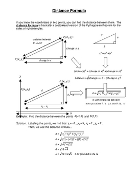 Preview of Distance Formula for Busy Teachers