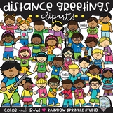 Distance Greetings Clipart {distance learning}