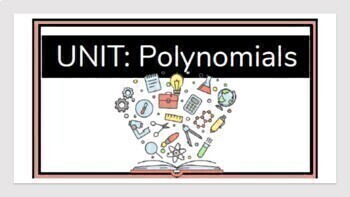 Preview of Distance Learning - 100+ Google Slides on Polynomials – Identifying and Degrees 