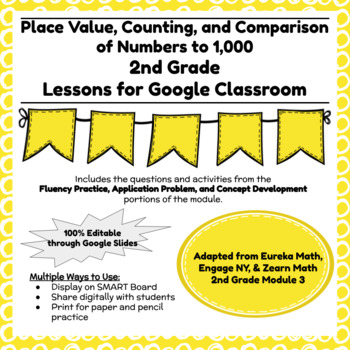 Preview of Digital & Printable Engage NY Grade 2 Module 3 Google Slides Lessons