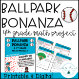 4th Grade Math Project | Baseball Math Project | Fourth Gr