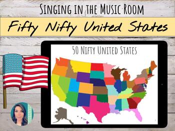 Preview of "Fifty Nifty United States" Sing-Along: Lyrics & Activities | FREEBIE!