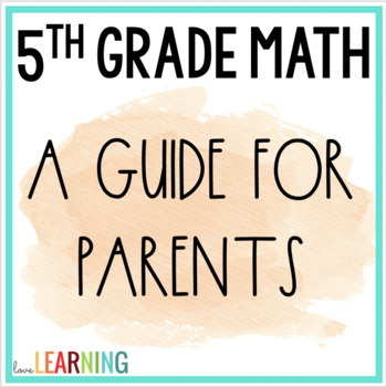 Preview of 5th Grade Math Review - A Guide for Parents
