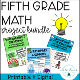 5th Grade Math Project BUNDLE | Fifth Grade Math Enrichment