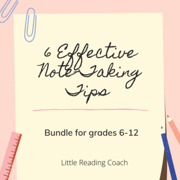 Preview of 6 Effective Note-Taking Tips Bundle