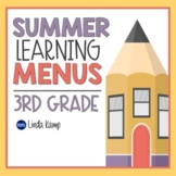 Summer Packet Review Menus with Parent Letter for Third Gr
