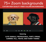 Distance Learning - 75+ CUSTOM ZOOM BACKGROUNDS - Cute Ani