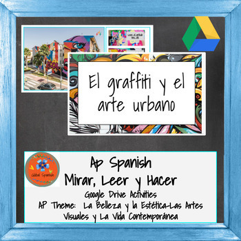 Preview of Distance Learning AP SPANISH Google Drive-El Graffiti y el Arte Urbano