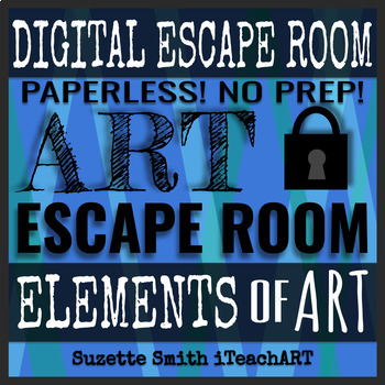 Preview of Distance Learning: ART Digital Escape Room - Elements of ART